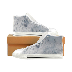 Fireworks Negative Men’s Classic High Top Canvas Shoes (Model 017)