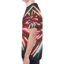 Load image into Gallery viewer, Fireworks Burst New All Over Print T-shirt for Men (Model T45)