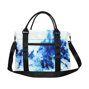 Feathery Flames Negative Large Capacity Duffle Bag (Model 1715)