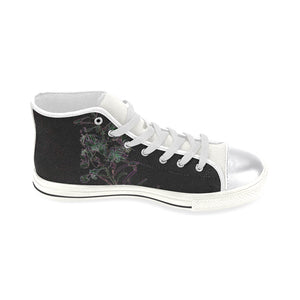 Fireweed Flower Glowing Women's Classic High Top Canvas Shoes (Model 017)