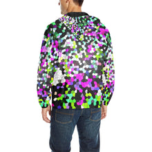 Load image into Gallery viewer, Holiday Paisley Purple Mosaic All Over Print Quilted Windbreaker for Men (Model H35)