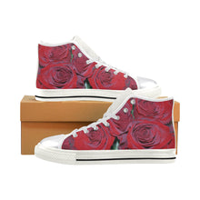 Load image into Gallery viewer, Rose Bouquet Flower Women&#39;s Classic High Top Canvas Shoes (Model 017)