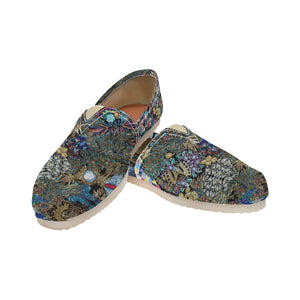 Fun and Fancy Paisley Unisex Classic Canvas Slip-On (Model 1206)