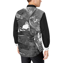 Load image into Gallery viewer, Iced Black and White Men&#39;s All Over Print Casual Dress Shirt (Model T61)