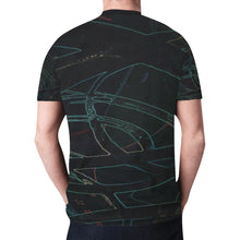 Load image into Gallery viewer, Abstract Circles Glowing New All Over Print T-shirt for Men (Model T45)