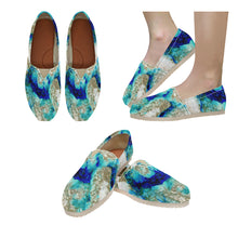 Load image into Gallery viewer, Molten Flames Negative Unisex Classic Canvas Slip-On (Model 1206)