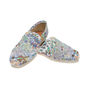 Perfectly Paisley Negative Unisex Classic Canvas Slip-On (Model 1206)