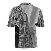 Load image into Gallery viewer, Surfboards Black and White Men&#39;s All Over Print Polo Shirt (Model T55)