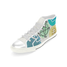 Load image into Gallery viewer, Dante&#39;s Inferno Negative Men’s Classic High Top Canvas Shoes (Model 017)