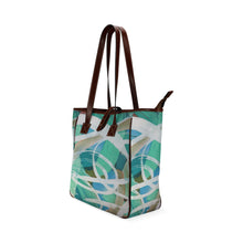 Load image into Gallery viewer, Abstract Circles Aqua Classic Tote Bag (Model 1644)