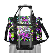 Load image into Gallery viewer, Holiday Paisley Purple Mosaic Large Capacity Duffle Bag (Model 1715)