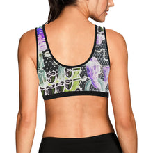 Load image into Gallery viewer, Complex Graffiti Negative Women&#39;s All Over Print Sports Bra (Model T52)