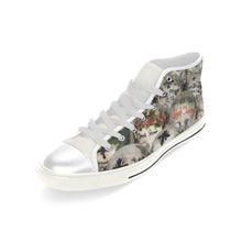 Load image into Gallery viewer, Painted Skulls Men’s Classic High Top Canvas Shoes (Model 017)