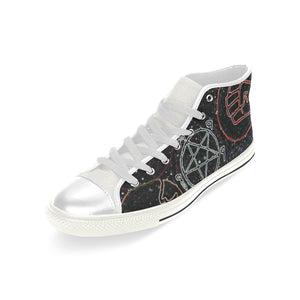 Dante's Inferno Glowing Men’s Classic High Top Canvas Shoes (Model 017)