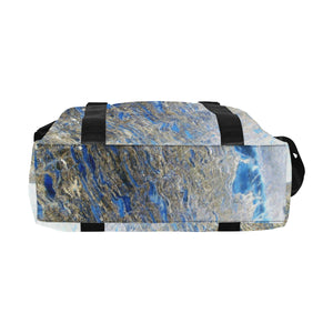 Marbled Abstract Negative Large Capacity Duffle Bag (Model 1715)