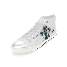 Load image into Gallery viewer, Fireworks Flowers Negative Men’s Classic High Top Canvas Shoes (Model 017)