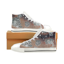 Load image into Gallery viewer, Patches of Moss Peach Men’s Classic High Top Canvas Shoes (Model 017)