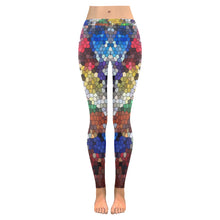 Load image into Gallery viewer, Oil Paints Mosaic Low Rise Leggings (Invisible Stitch) (Model L05)