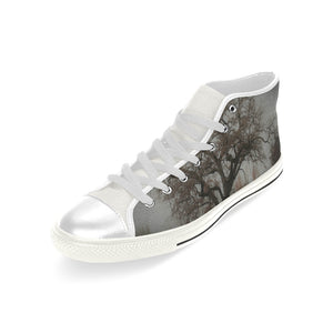 Spooky Tree Men’s Classic High Top Canvas Shoes (Model 017)