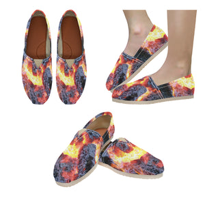 Molten Flames Unisex Classic Canvas Slip-On (Model 1206)