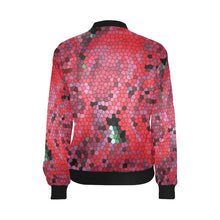 Load image into Gallery viewer, Rose Bouquet Flower Mosaic All Over Print Bomber Jacket for Women (Model H36)