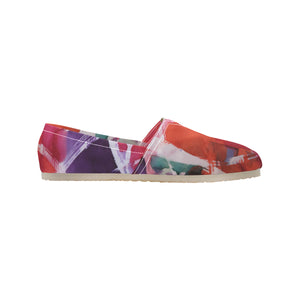 Swirls of Abstract Unisex Classic Canvas Slip-On (Model 1206)