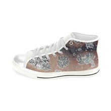 Load image into Gallery viewer, Patches of Moss Peach Men’s Classic High Top Canvas Shoes (Model 017)