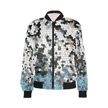 Load image into Gallery viewer, Moss Mosaic All Over Print Bomber Jacket for Women (Model H36)