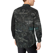 Load image into Gallery viewer, Painted Skulls Glowing Men&#39;s All Over Print Casual Dress Shirt (Model T61)