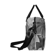 Load image into Gallery viewer, Surfboards Black and White Large Capacity Duffle Bag (Model 1715)