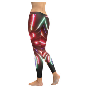 Fireworks Burst Low Rise Leggings (Invisible Stitch) (Model L05)