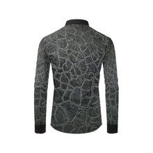 Load image into Gallery viewer, Crackle Black Men&#39;s All Over Print Casual Dress Shirt (Model T61)