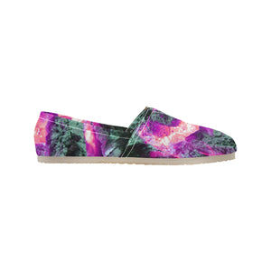 Molten Flames Magenta Unisex Classic Canvas Slip-On (Model 1206)