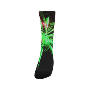 Fireworks Star Green Trouser Socks (For Men)