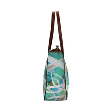 Load image into Gallery viewer, Abstract Circles Aqua Classic Tote Bag (Model 1644)