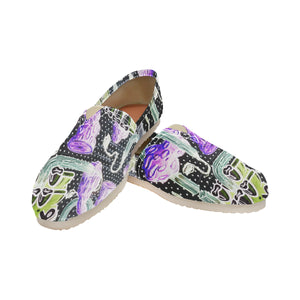 Complex Graffiti Negative Unisex Classic Canvas Slip-On (Model 1206)