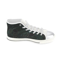 Load image into Gallery viewer, Abstract Circles Glowing Women&#39;s Classic High Top Canvas Shoes (Model 017)