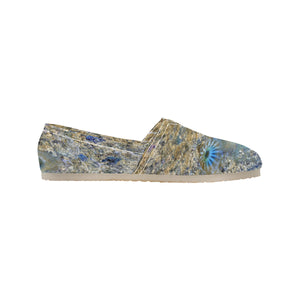 Jellyfish Blooms Blue Unisex Classic Canvas Slip-On (Model 1206)