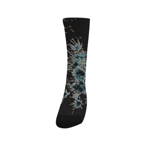 Fireworks Flowers Glowing Trouser Socks (For Men)