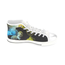 Load image into Gallery viewer, Jellyfish Yellow and Blue Men’s Classic High Top Canvas Shoes (Model 017)