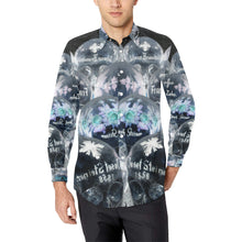 Load image into Gallery viewer, Painted Skulls Negative Men&#39;s All Over Print Casual Dress Shirt (Model T61)