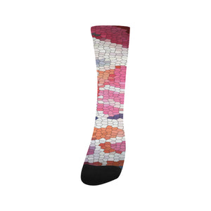 Abstract Circles Mosaic Trouser Socks (For Men)