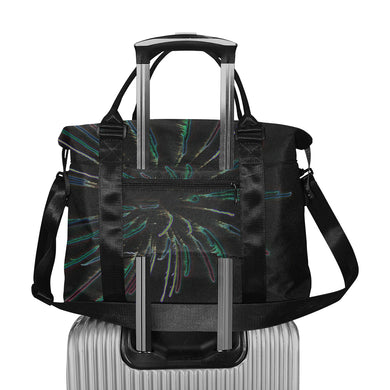 Fireworks Burst Glowing Large Capacity Duffle Bag (Model 1715)