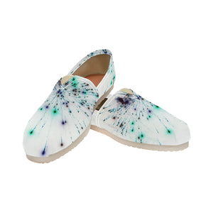 Fireworks Spray Negative Unisex Classic Canvas Slip-On (Model 1206)