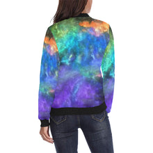 Load image into Gallery viewer, Splash of Color Negative All Over Print Bomber Jacket for Women (Model H36)