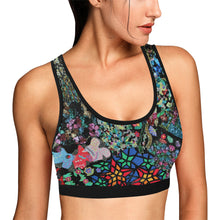 Load image into Gallery viewer, Holiday Paisley Women&#39;s All Over Print Sports Bra (Model T52)