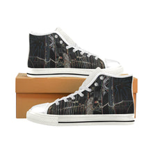 Load image into Gallery viewer, Surfboards Glowing Men’s Classic High Top Canvas Shoes (Model 017)