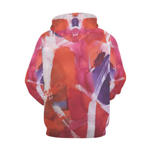 Load image into Gallery viewer, Abstract Circles All Over Print Hoodie for Women (USA Size) (Model H13)