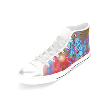 Load image into Gallery viewer, Fireweed Flower Blue Women&#39;s Classic High Top Canvas Shoes (Model 017)