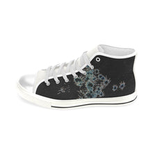 Load image into Gallery viewer, Fireworks Flowers Glowing Men’s Classic High Top Canvas Shoes (Model 017)